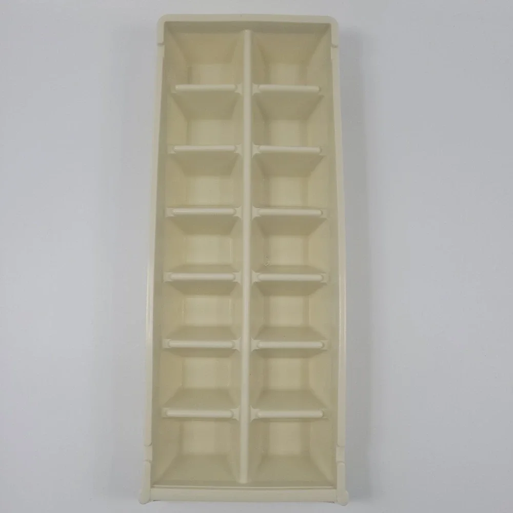 VTG Cubes Ice Cube Tray Off White Stackable Easy Release MCM‎ 70s 80s